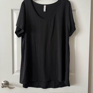 LuLaRoe Black Short Sleeve Liz Top